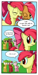 Size: 450x875 | Tagged: apple bloom, apple family member, apple family reunion, apple squash, artist:nac0n, babs seed, comic, derpibooru import, red june, safe, sweet apple acres, sweet tooth