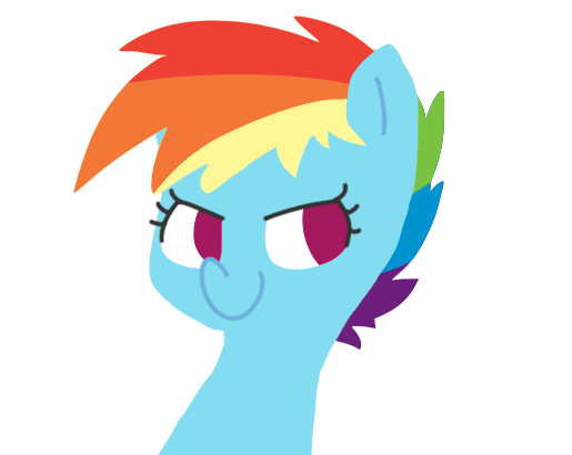 Size: 515x410 | Tagged: safe, artist:milou-1942, derpibooru import, rainbow dash, alternate hairstyle