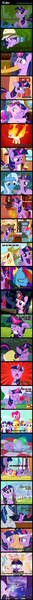 Size: 800x14640 | Tagged: safe, derpibooru import, edit, edited screencap, screencap, applejack, cup cake, fluttershy, pinkie pie, princess cadance, princess celestia, princess luna, rainbow dash, rarity, sassaflash, sea swirl, seafoam, shining armor, spike, trixie, twilight sparkle, alicorn, changeling, earth pony, pegasus, pony, rapidash, unicorn, a canterlot wedding, a friend in deed, boast busters, bridle gossip, feeling pinkie keen, friendship is magic, it's about time, lesson zero, magic duel, mmmystery on the friendship express, owl's well that ends well, read it and weep, sweet and elite, the crystal empire, the ticket master, background pony, birthday dress, crystal empire, elements of harmony, female, future twilight, hipgnosis, male, mare, pink floyd, poison joke, rapidash twilight, song reference, stallion, the dark side of the moon, wall of tags