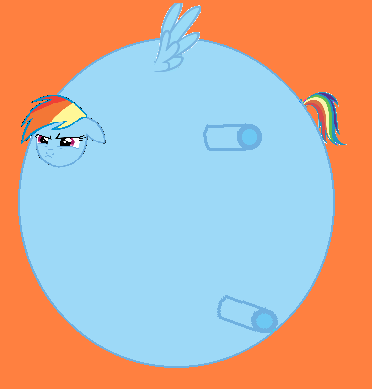 Size: 372x389 | Tagged: 1000 years in photoshop, angry, artist:lordryu, balloon, derpibooru import, inflation, ms paint, perfectly spherical pony, rainbow dash, safe, wat