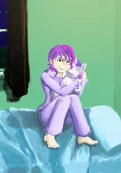 Size: 700x1000 | Tagged: artist:captainggkitten, derpibooru import, humanized, plushie, safe, self plushidox, self ponidox, sweetie belle