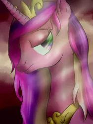 Size: 774x1032 | Tagged: artist:nsslayer, bust, dark, derpibooru import, portrait, princess cadance, royal wedding, safe, solo