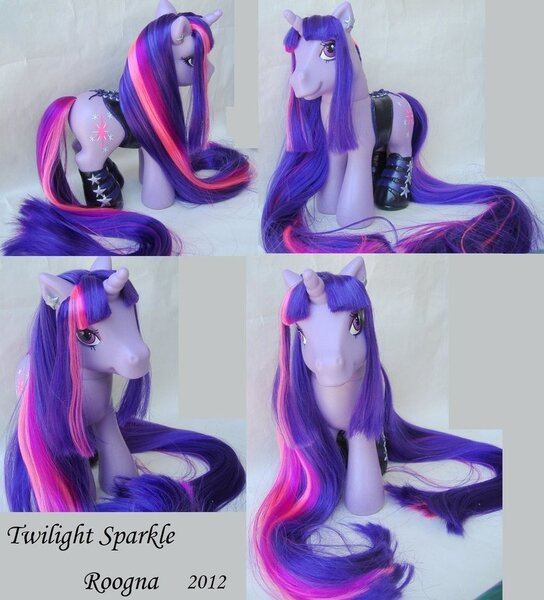 Size: 851x938 | Tagged: artist:roogna, clothes, corset, custom, derpibooru import, g3, irl, photo, safe, solo, toy, twilight sparkle