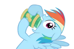 Size: 900x589 | Tagged: safe, derpibooru import, rainbow dash, pegasus, pony, the mysterious mare do well, peanut butter, simple background, solo, transparent background, vector