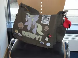 Size: 733x550 | Tagged: safe, derpibooru import, derpy hooves, pegasus, pony, convention, custom, female, irl, mare, merchandise, photo