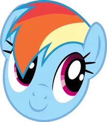 Size: 1280x1462 | Tagged: derpibooru import, head, oh you, rainbow dash, safe, simple background, solo, transparent background, vector