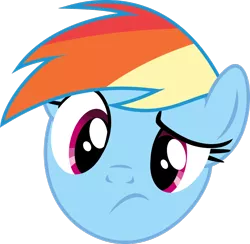 Size: 1280x1248 | Tagged: safe, derpibooru import, rainbow dash, head, simple background, solo, transparent background, vector