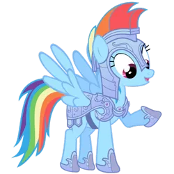 Size: 900x900 | Tagged: armor, crystal guard armor, derpibooru import, rainbow dash, safe, simple background, solo, transparent background, vector