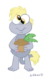 Size: 341x600 | Tagged: artist:negaduck9, crossover, derpibooru import, derpy hooves, fraggle rock, fragglized, muffin, puppet, radish, safe, species swap, the muppets