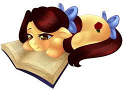 Size: 840x606 | Tagged: artist:blisstox, beauty and the beast, belle, book, derpibooru import, disney, disney princess, ponified, safe, simple background, transparent background