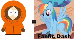 Size: 912x480 | Tagged: derpibooru import, kenny, kenny mccormick, rainbow dash, safe, south park