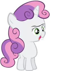 Size: 1280x1600 | Tagged: artist:i-shooped-a-pwny, derpibooru import, editor:i-shooped-a-pwny, mongoloid, mutant, safe, sweetie belle, unibrow, woll smoth