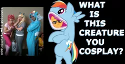 Size: 1280x660 | Tagged: artist:i-shooped-a-pwny, cosplay, derpibooru import, derpy hooves, editor:i-shooped-a-pwny, glasses, hipster, hipsterloo, human, irl, irl human, photo, pinkie pie, rainbow dash, safe, scootaloo