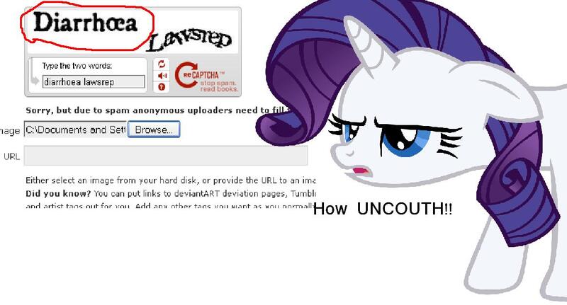 Size: 1164x627 | Tagged: derpibooru, implied diarrhea, rarity, safe, screencap, uncouth