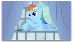 Size: 1893x1115 | Tagged: derpibooru import, rainbow dash, safe, scrunchbow dash, scrunchy face, solo, spike at your service