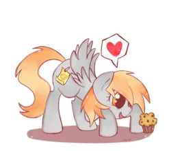 Size: 800x708 | Tagged: artist:csc-x, derpibooru import, derpy hooves, filly, muffin, safe, that pony sure does love muffins
