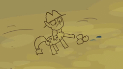 Size: 576x324 | Tagged: safe, derpibooru import, screencap, applejack, spike, earth pony, pony, timber wolf, spike at your service, animated, drawing, plan, rock, stick figure