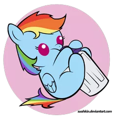 Size: 1229x1207 | Tagged: safe, artist:suahkin, derpibooru import, rainbow dash, pony, baby, baby pony, bottle, filly, foal, vector