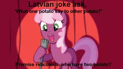 Size: 1008x567 | Tagged: cheerilee, cheerilee pun, derpibooru import, exploitable meme, latvian joke, meme, pun, safe