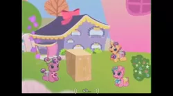 Size: 976x547 | Tagged: safe, derpibooru import, screencap, cheerilee, pinkie pie, scootaloo, pony, over two rainbows, baby, baby pony, foal, g3.5, once upon a my little pony time, youtube caption