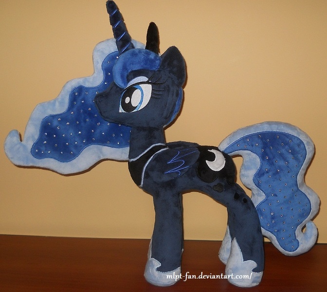 Size: 897x801 | Tagged: safe, artist:calusariac, derpibooru import, princess luna, irl, photo, plushie, solo