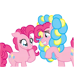 Size: 698x633 | Tagged: artist:reina-del-caos, balloon, bubble berry, bubblepie, derpibooru import, female, male, pinkie pie, rule 63, safe, selfcest, self ponidox, shipping, straight