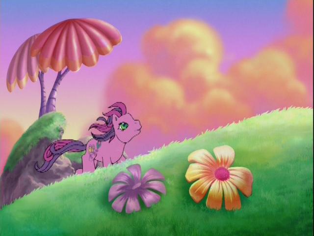 Size: 640x480 | Tagged: dancing in the clouds, derpibooru import, g3, hill, pretty, safe, screencap, skywishes, windswept hair, windswept mane