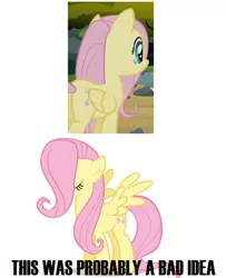 Size: 500x617 | Tagged: safe, derpibooru import, screencap, fluttershy, pegasus, pony, spike at your service, female, hair, mare