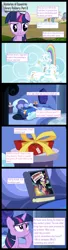 Size: 1500x5500 | Tagged: safe, artist:lightningtumble, derpibooru import, pinkie pie, rainbow dash, twilight sparkle, comic, mysteries of equestria, present