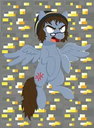 Size: 578x786 | Tagged: achievement hunter, artist:thegamblehorse, derpibooru import, glasses, michael jones, minecraft, ponified, roosterteeth, safe