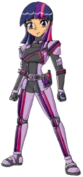 Size: 464x982 | Tagged: safe, artist:eradose, derpibooru import, twilight sparkle, humanized, kamen rider, kamen rider decade, simple background