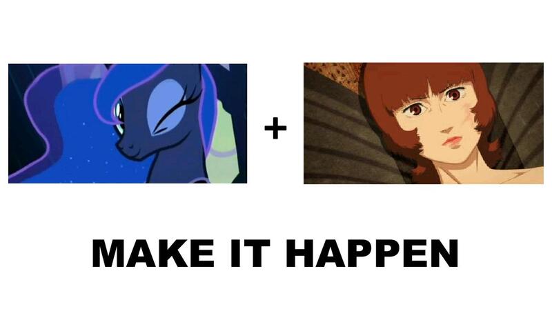 Size: 1200x716 | Tagged: derpibooru import, dream walker luna, exploitable meme, make it happen, paprika, princess luna, safe, satoshi kon