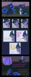 Size: 900x2200 | Tagged: artist:subjectnumber2394, comic, derpibooru import, f.u.n., luna eclipsed, princess luna, reference, safe, spongebob squarepants, star swirl the bearded, twilight sparkle