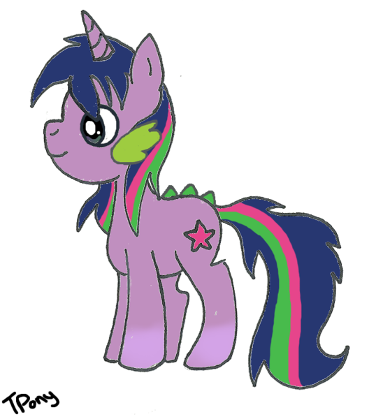 Size: 702x783 | Tagged: artist:twitterfulpony, crossbreed, dead source, derpibooru import, dracony, hybrid, interspecies, interspecies offspring, oc, offspring, parent:spike, parents:twispike, parent:twilight sparkle, safe, solo, unofficial characters only