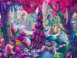 Size: 640x480 | Tagged: background, breezie, breezie blossom, derpibooru import, flower, forest, g3, pretty, safe, scenery, screencap, the princess promenade, tree