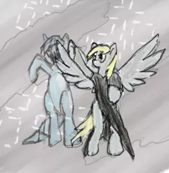 Size: 419x429 | Tagged: safe, derpibooru import, derpy hooves, doctor whooves, time turner, ice pony, pegasus, pony, clara oswin oswald, doctor who, female, mare, snowpony, the fall