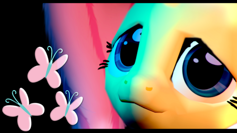 Size: 900x506 | Tagged: 3d, artist:illu-mint, cutie mark, derpibooru import, fluttershy, gmod, safe, solo, wallpaper