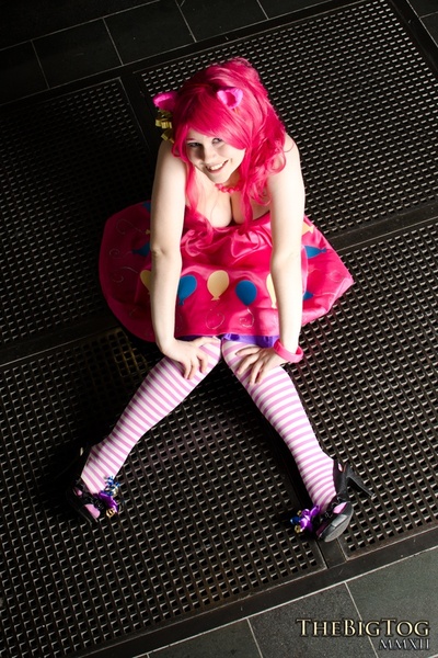 Size: 600x900 | Tagged: artist:breefaith, cosplay, derpibooru import, high heels, human, irl, irl human, photo, pinkie pie, safe, shoes, solo