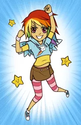 Size: 600x931 | Tagged: artist:christinies, converse, derpibooru import, humanized, rainbow dash, safe, shoes, solo