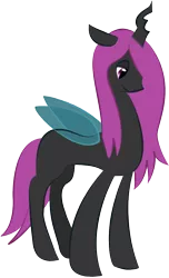 Size: 584x963 | Tagged: amaryllis, artist:dotrim, changeling, derpibooru import, oc, purple changeling, safe, simple background, solo, transparent background, unofficial characters only, vector