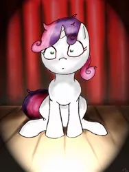 Size: 720x960 | Tagged: artist:paws-prints, artist:psychodragoncat, derpibooru import, safe, stage fright, sweetie belle