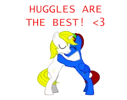 Size: 830x650 | Tagged: safe, artist:sonicthehedgehogpl, derpibooru import, oc, unofficial characters only, pegasus, pony, unicorn, pony creator, bipedal, eyes closed, fantasy class, filly, fleeting dream, hug, knight, paladin, simple background, smiling, snuggling, text, transparent background, vector, warrior