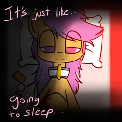 Size: 650x650 | Tagged: artist:serendipity-kitty, ask, blood, grimdark, lesboloo, scootaloo, suicide