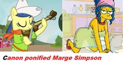 Size: 781x420 | Tagged: breasts, comparison, derpibooru import, fiddlesticks, marge simpson, meta, suggestive, the simpsons