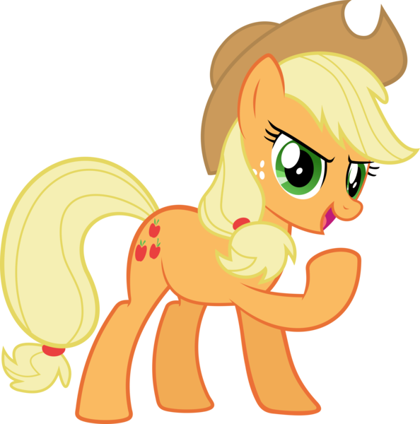 Size: 5961x6017 | Tagged: safe, artist:zeegaas, derpibooru import, applejack, earth pony, pony, absurd resolution, confident, freckles, hat, simple background, transparent background, vector