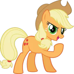 Size: 5961x6017 | Tagged: safe, artist:zeegaas, derpibooru import, applejack, earth pony, pony, absurd resolution, confident, freckles, hat, simple background, transparent background, vector