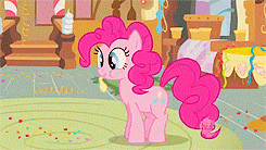 Size: 245x138 | Tagged: safe, derpibooru import, pinkie pie, earth pony, pony, animated, balloon, blowing up balloons, female, mare, opening