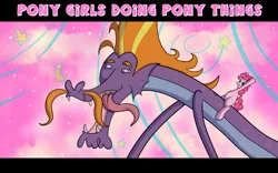 Size: 1680x1050 | Tagged: artist:sagebrushpony, derpibooru import, manly guys doing manly things, parody, pinkie pie, safe, steven magnet