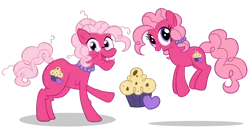 Size: 1226x652 | Tagged: age progression, artist:lugiaangel, cutie mark, derpibooru import, g3, g3 to g4, generation leap, granny pie, heart, muffin, safe, simple background, transparent background, young, younger, young granny pie