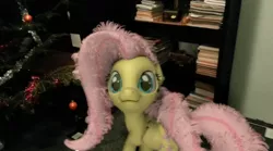 Size: 850x471 | Tagged: :3, 3d, derpibooru import, fluttershy, irl, photo, ponies in real life, safe, youtube link
